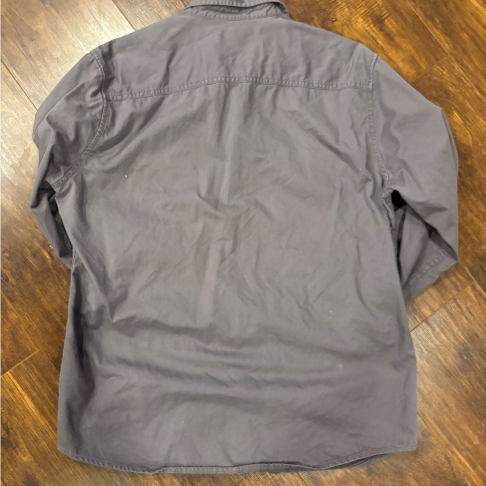 Men’s AG Adriano Goldschmied Gray Casual Button Down Shirt - Picture 8 of 11